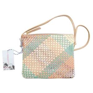 Hand-woven Lambskin Leather Handbag/Shoulder Bag Purse